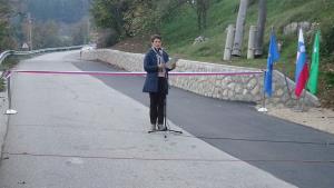 Otvoritev prenovljenega vodovoda in razširjenega cestišča v ulici Gaber 4